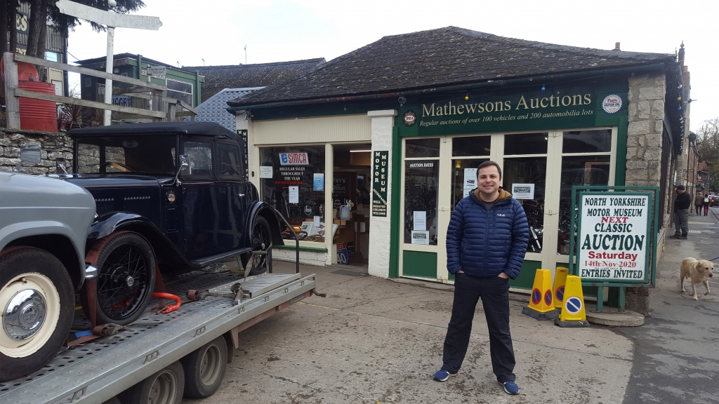 Paul from Canny Campers standing outside of Matthewsons Auctions